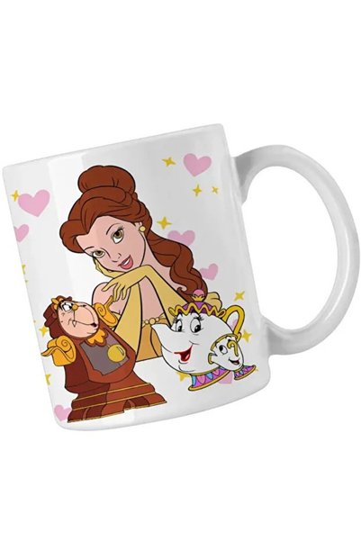 INOVATIX Beauty and the Beast Mug Teapot Clock