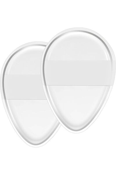 SILICONEZONE إسفنجة مكياج سيليكون (عبوة من قطعتين) - قابلة لإعادة الاستخدام، ...