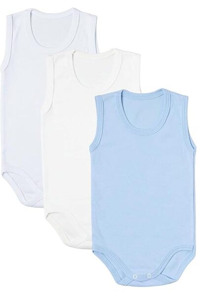 GENERAL Unisex CalmCotton Series Sleeveless Baby Bodysuits Set Baby Bodysuit ...