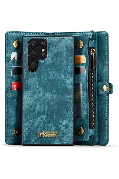 GENERAL CaseMe Detachable Wallet Case for Samsung Galaxy S22 Ultra 5G, Premiu...