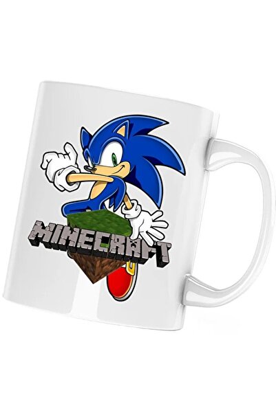 INOVATIX Cana Sonic the Hedgehog Minecraft Παιχνίδι Παιχνιδιού, λευκό, 330 ml