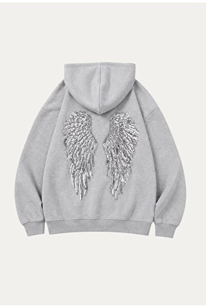 Weekeep Pul İşlemeli Melek Kanatlı Trend Streetwear Femuarlı Hırka/ Streetwea...