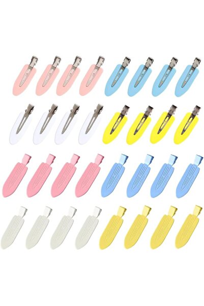 GENERAL 32 Pcs No Bend Hair Clips Candy Color No Crease Hair Clips Duck Bill ...