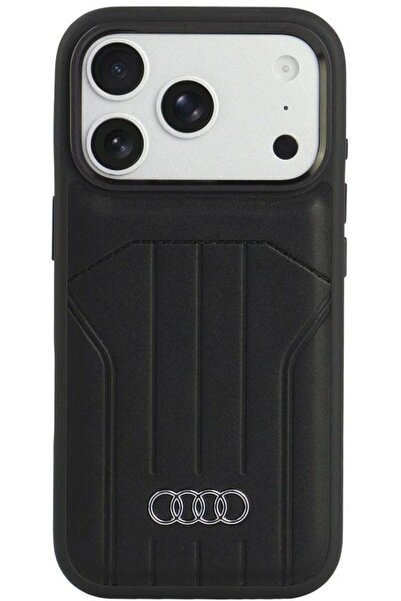 Audi Θήκη από Συνθετικό Δέρμα Magsafe για iPhone 18 Pro / 17 Pro Μαύρο - (AU-...