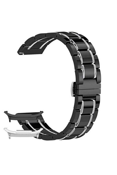 VD VERY DREAM Curea ceramică, compatibilă cu Samsung Galaxy Watch8 40mm, Negru Argintiu