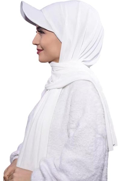 ITODA قبعة بيسبول مع حجاب للنساء المسلمات، وشاح رأس، غطاء رأس، عمامة
