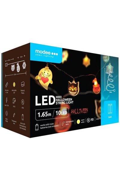 Modee Lighting Διακοσμητική Γιρλάντα LED Modee Halloween με Μοτίβο Τεράτων (1...