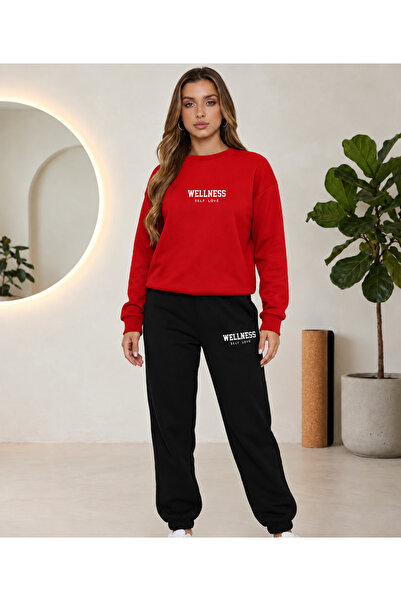 CLOTHES33 Zero Collar Sweat Suit 2-Piece Combination Winter Shardoon Welness ...