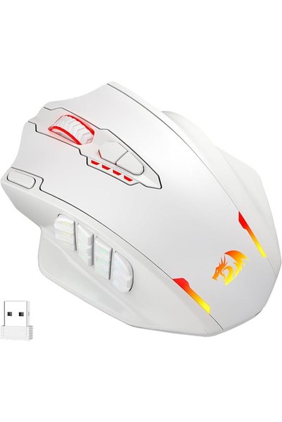 REDRAGON M908 Impact RGB LED MMO Mouse with Side Buttons Optical Wired Gaming...