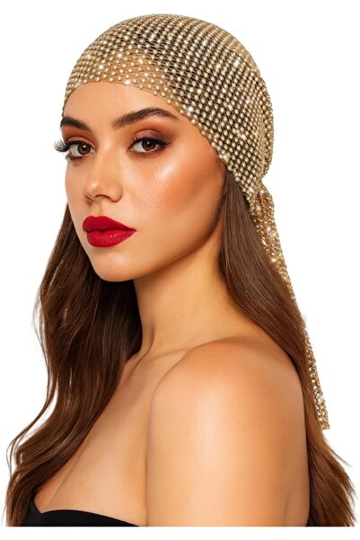GENERAL Munyee Hua Rhinestone Short Rave Headscarf