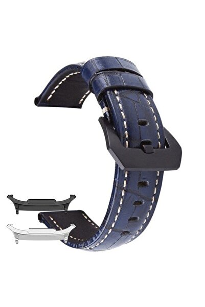 VD VERY DREAM Кожена каишка, съвместима със Samsung Galaxy Watch8 40мм, синя