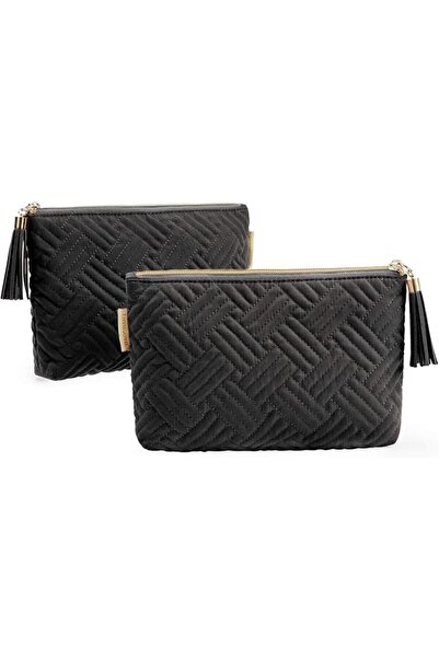 GENERAL Bag Smart Small Cosmetic Bag, Color Ⅱ-Black + Black