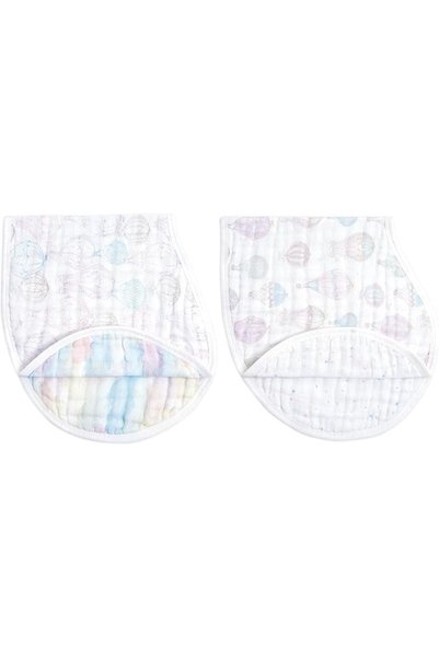 aden + anais - Burpy Bibs Pack of 2 Organic Cotton Muslin - Safari Dream