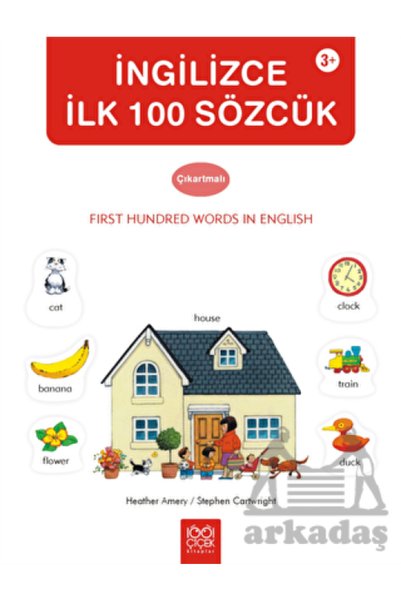 ARNEER İngilizce İlk Yüz Sözcük Çıkartma Kitabı
