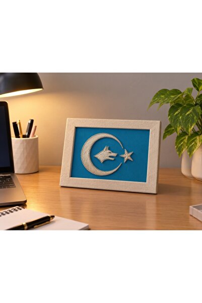Filografi Göktürk Bayrağı 14×18 cm