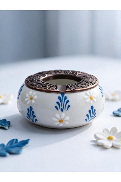 sharp&art Papatya Series Ceramic Ashtrays and Sugar Bowls, 4 Different Colors...