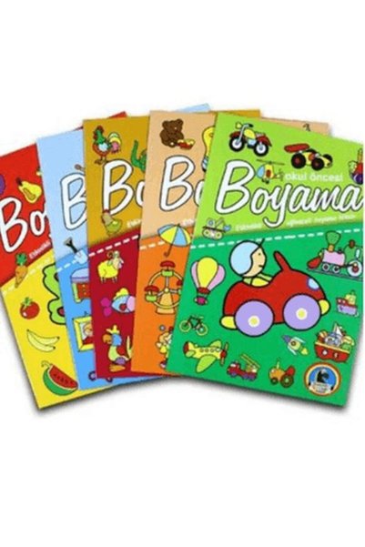 ARNEER Okul Öncesi Boyama - Etkinlikli Eğlenceli Dev Boyama Kitabı (5 Takım)