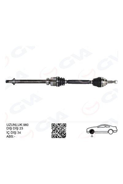 AKS KOMPLE SAG RENAULT 1.5 DCI OTM. VIT. 2012=>