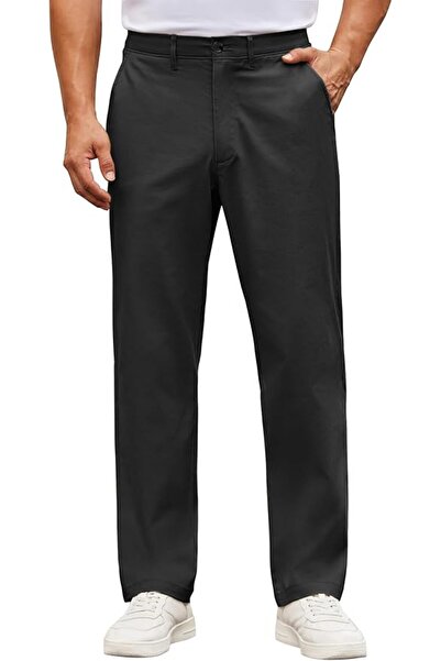 COOFANDY Mens Casual Pants Cotton Classic Fit Stretch Chino Pant Khaki Wrinkl...