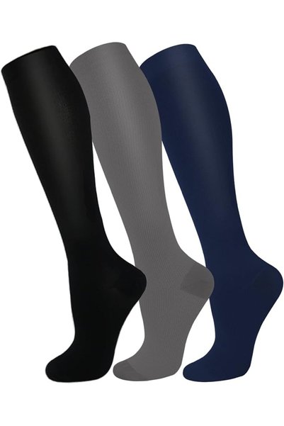 FuelMeFoot 3 Pack Copper Compression Socks - Compression Socks Women & Men Ci...
