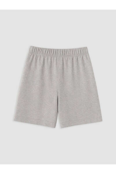 LC Waikiki Rmz Gi̇yi̇m Farkiyla Boys' Shorts with Waist Drawstring