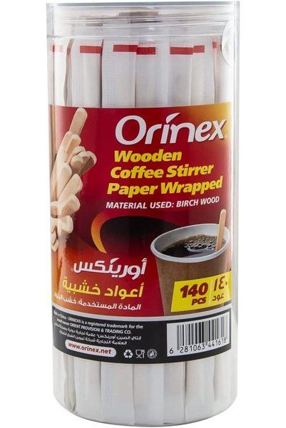 Orinex أداة تقليب القهوة الخشبية 140
