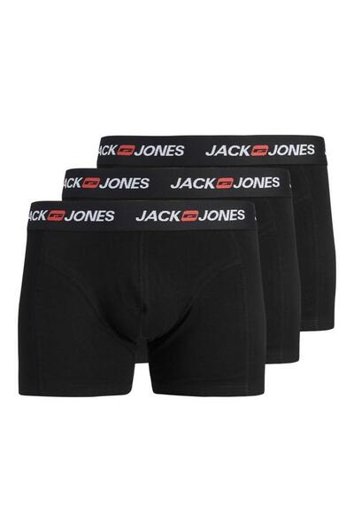 Jack & Jones Boxeri pentru bărbați Black1 Jaccorp Old Logo Trunks, pachet de 3