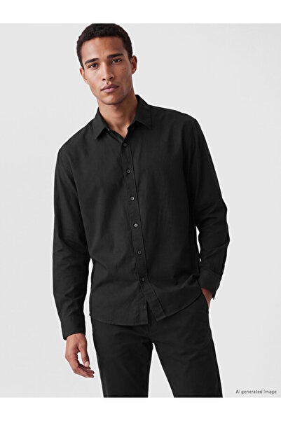 LC Waikiki Rmz Gi̇yi̇m Farkiyla Standard Fit Dobby Men's Shirt