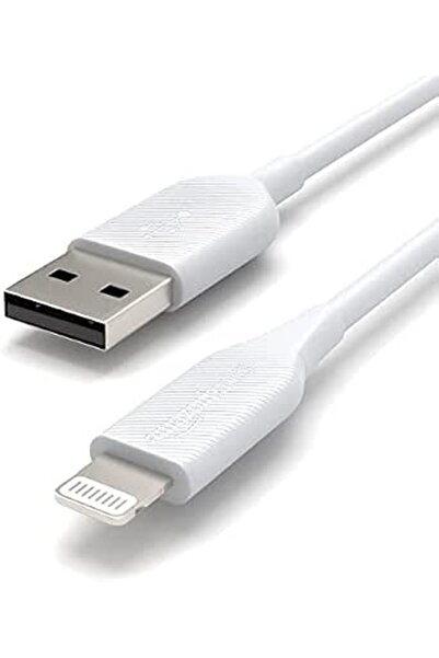 Amazon basics كابل شحن USB-A إلى Lightning من مادة ABS، شاحن معتمد MFi لهواتف...