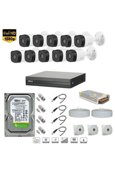 Full Hd 10 Kameralı Set