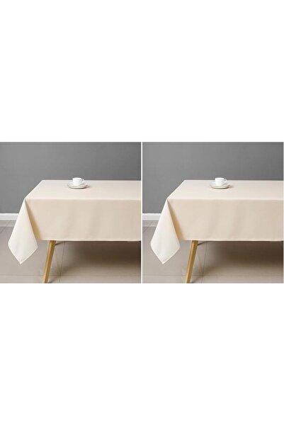 GENERAL Wewoch Beige Rectangle Tablecloth Wrinkle Resistant Washable Fabric T...