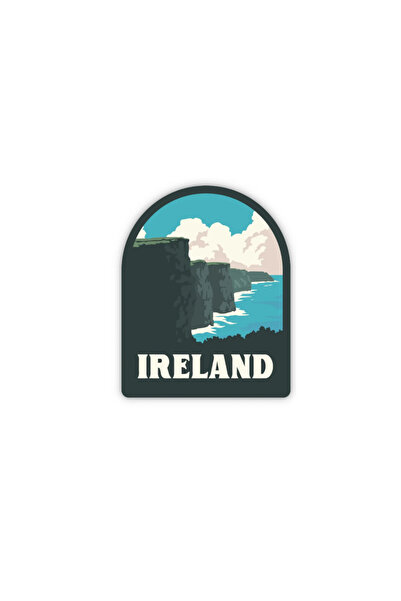 Ireland İrlanda Sticker Ülke Sticker İrlanda Bayrağı Su Geçirmez UV Dayanıklı Otomobil Laptop Termos Valiz Sticker