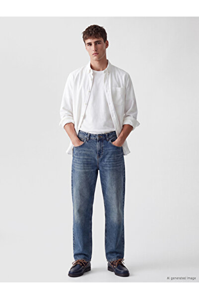 LC Waikiki Rmz Gi̇yi̇m Farkiyla Extra Loose Fit Men's Jean Pants