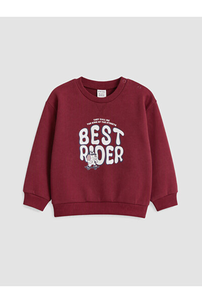 LC Waikiki Rmz Gi̇yi̇m Farkiyla Printed Baby Boy Sweatshirt