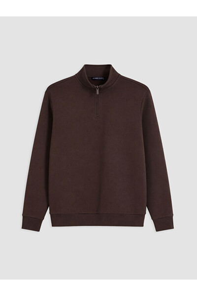 LC Waikiki Rmz Gi̇yi̇m Farkiyla Dik Roba Collar Men's Thick Sweatshirt