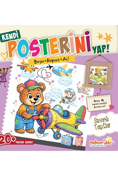 ARNEER Kendi Posterini Yap! Boya Kopart As! Sevimli Taşıtlar