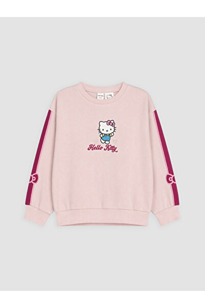 LC Waikiki Rmz Gi̇yi̇m Farkiyla Hello Kitty Printed Girls' Sweatshirt