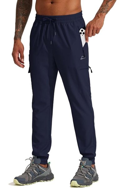 GENERAL WILLIT Men's Hiking Joggers Travel Athletic Pants Lightweight Quick D...