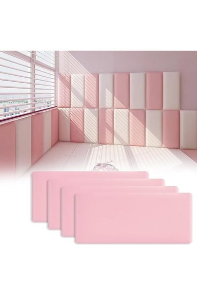 Sparklenut 4 قطع، 40 * 20 سم، وسادة حائط، بطانة حائط مضادة للاصطدام لغرفة نوم...