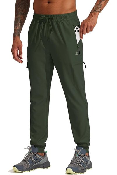 GENERAL WILLIT Men's Hiking Joggers Travel Athletic Pants Lightweight Quick D...