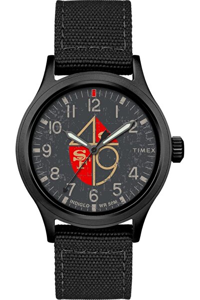 Carriage by Timex Timex Tribute Men's NFL Scout 40mm حزام من القماش الكوارتز