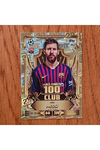 Match Attax 2027 Lionel Messi 100 Club Oyun Kartı