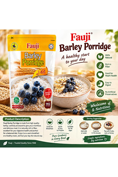 Generic Brand Fauji Barley Porridge – 1kg 🌾