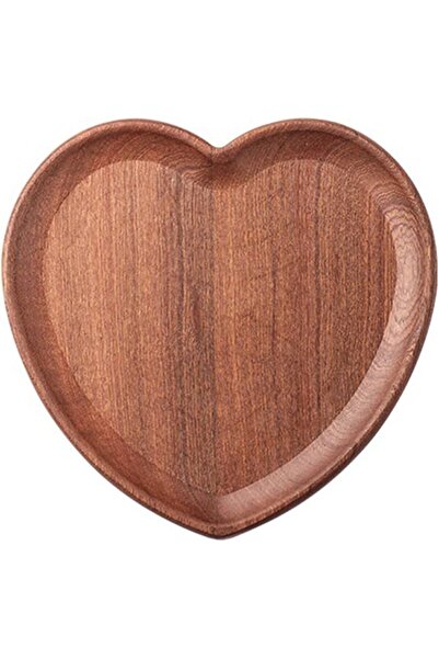 GENERAL Tzoyq Wooden Serving Plates Heart Shaped Side Serving Trays Valentine...