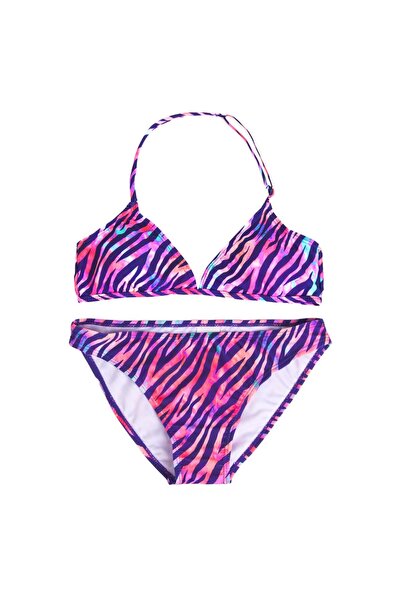 OEM Set Costum de Baie Fucsia Bleu cu Model Zebra pentru Copii 16 Ani