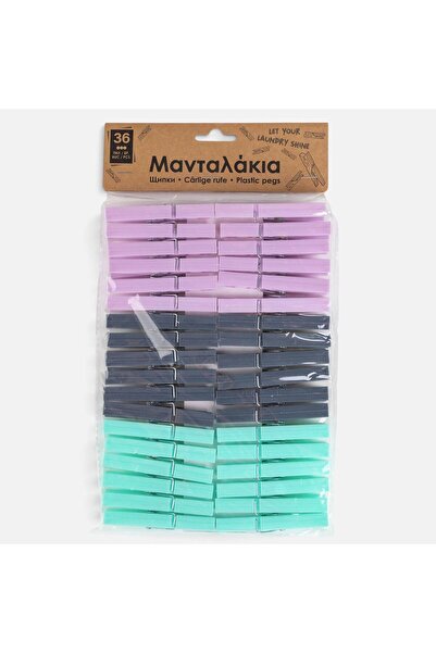 OEM Clesti Rufe din Plastic Verde Menta Lila Antracit 8,4cm - 36buc