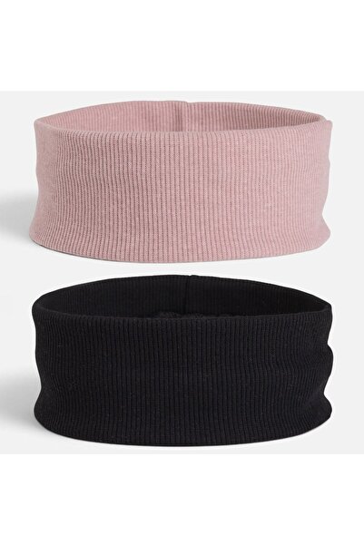 OEM Bentite de Par Ribbed Neagra & Nude pentru Femei 5,5cm - 2buc