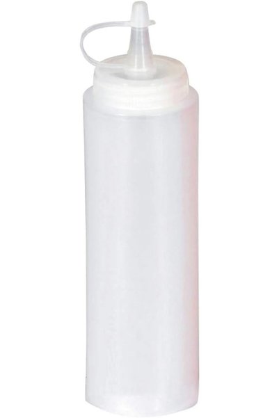 Sunnex Schnixs Sauce Bottle with Lid-M03001Rt-C1, 340ml, Red