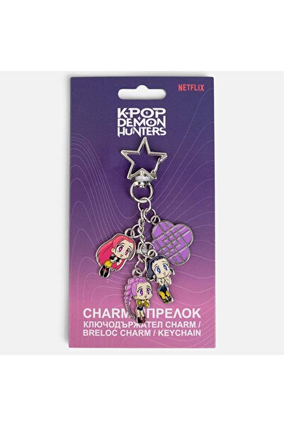 OEM Breloc Charm Argintiu cu 4 Figurine K-POP 9cm