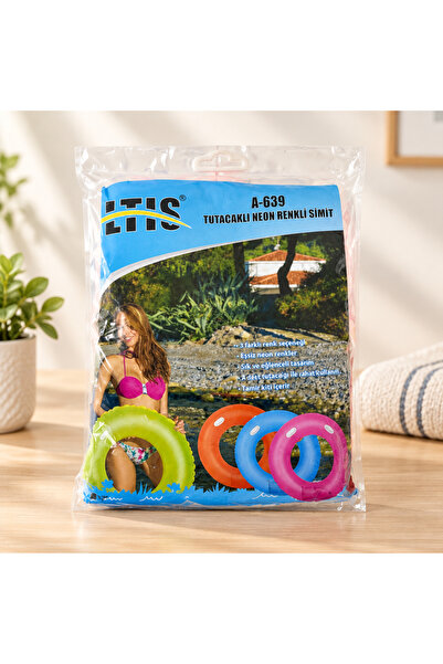 Tutacaklı Neon Renkli Simit 120 cm
